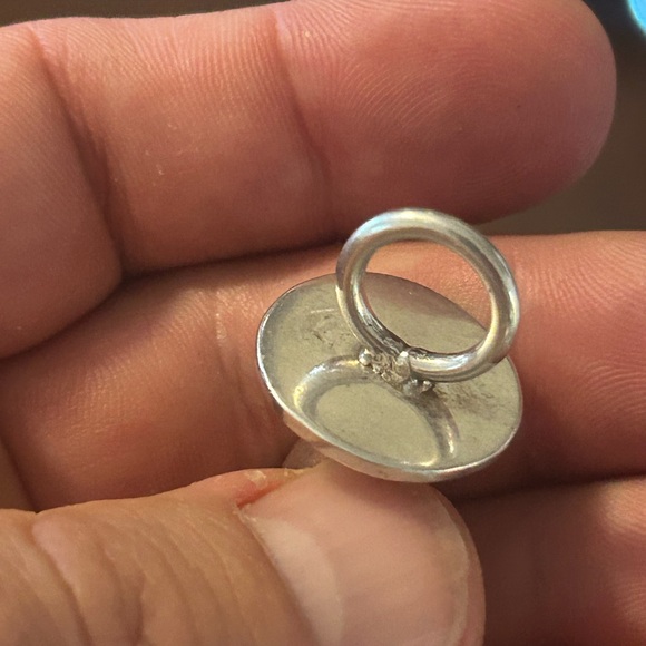 Sterling silver estate baby Binki rattle sucker pop pendant charm 1 3/8” - Picture 6 of 8